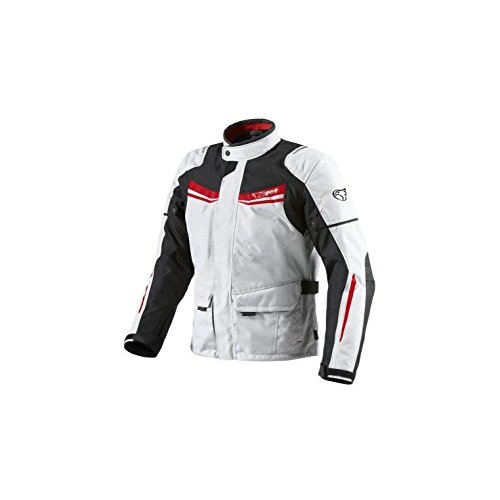 Mens White Textile Protective Motorcycle Motorbike Jacket Waterproof CE Armoured M 38 40 RedWhite